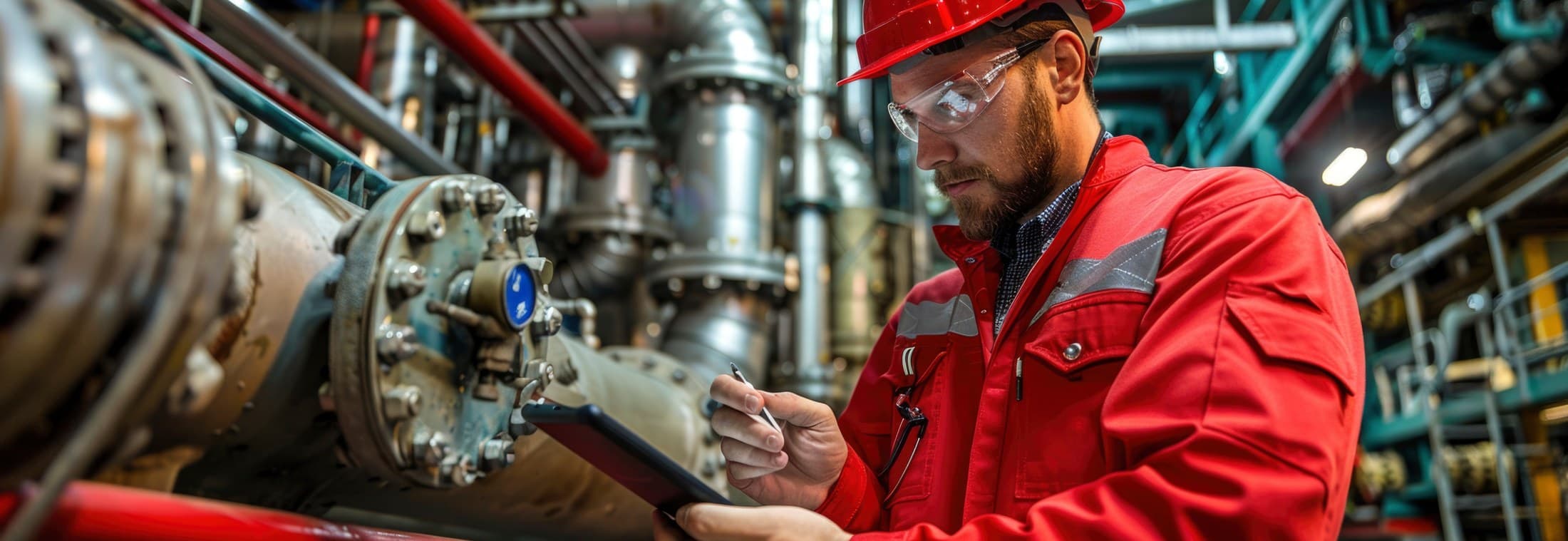 Arosolv engineers inspecting the chemical processing facility
